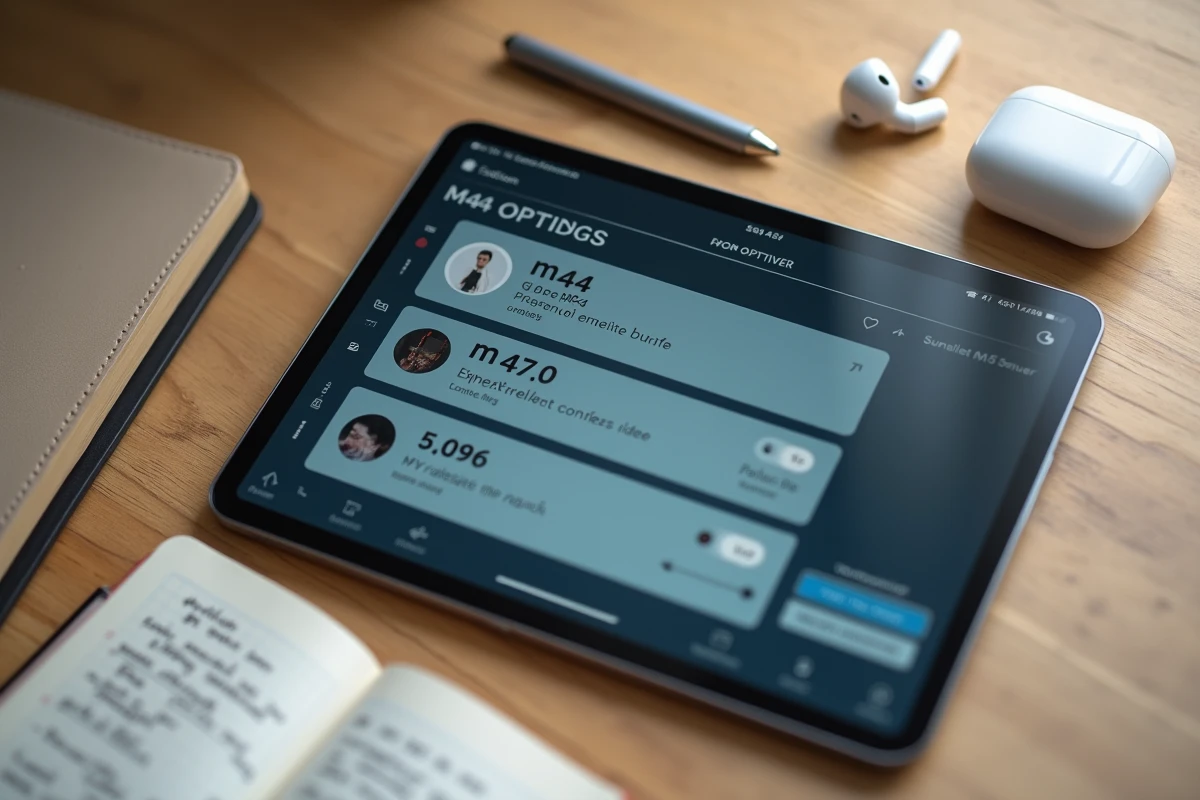 Tablette affichant une application de conversion vidéo vers MP4 avec options de conservation du son et des sous-titres